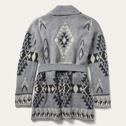 Chunky Knit Tie Sweater In Grey Grey Women Stetson Sweaters