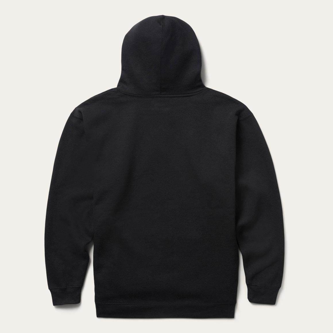 Classic Crest Hooded Sweatshirt Black Men Stetson Sweaters & Hoodies