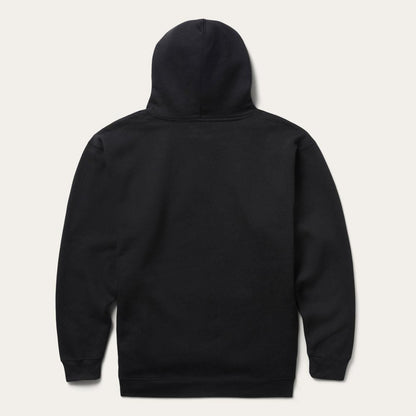 Classic Crest Hooded Sweatshirt Black Men Stetson Sweaters & Hoodies