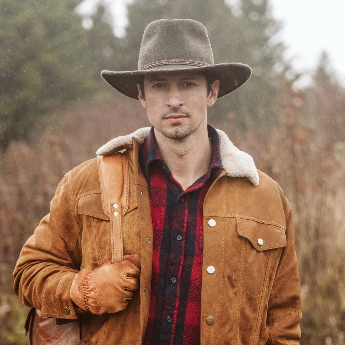 Classic Suede Jacket Tan Men Stetson Jackets