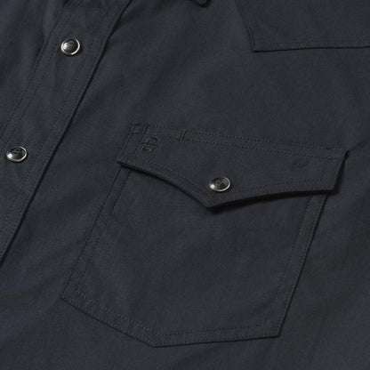 Classic Western Shirt In Black Black Men Stetson Classic Cut