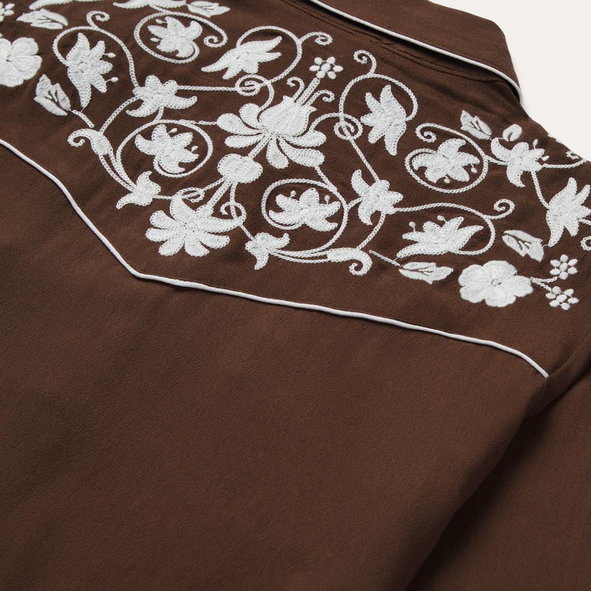 Classic Western Snap Shirt Brown Women Stetson Western Shirts