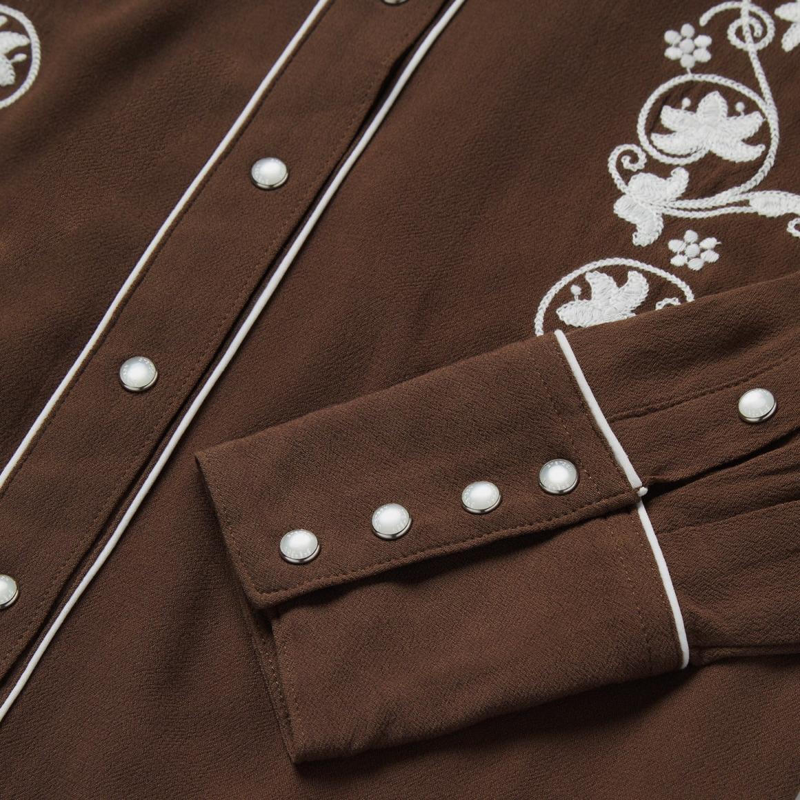 Classic Western Snap Shirt Brown Women Stetson Western Shirts