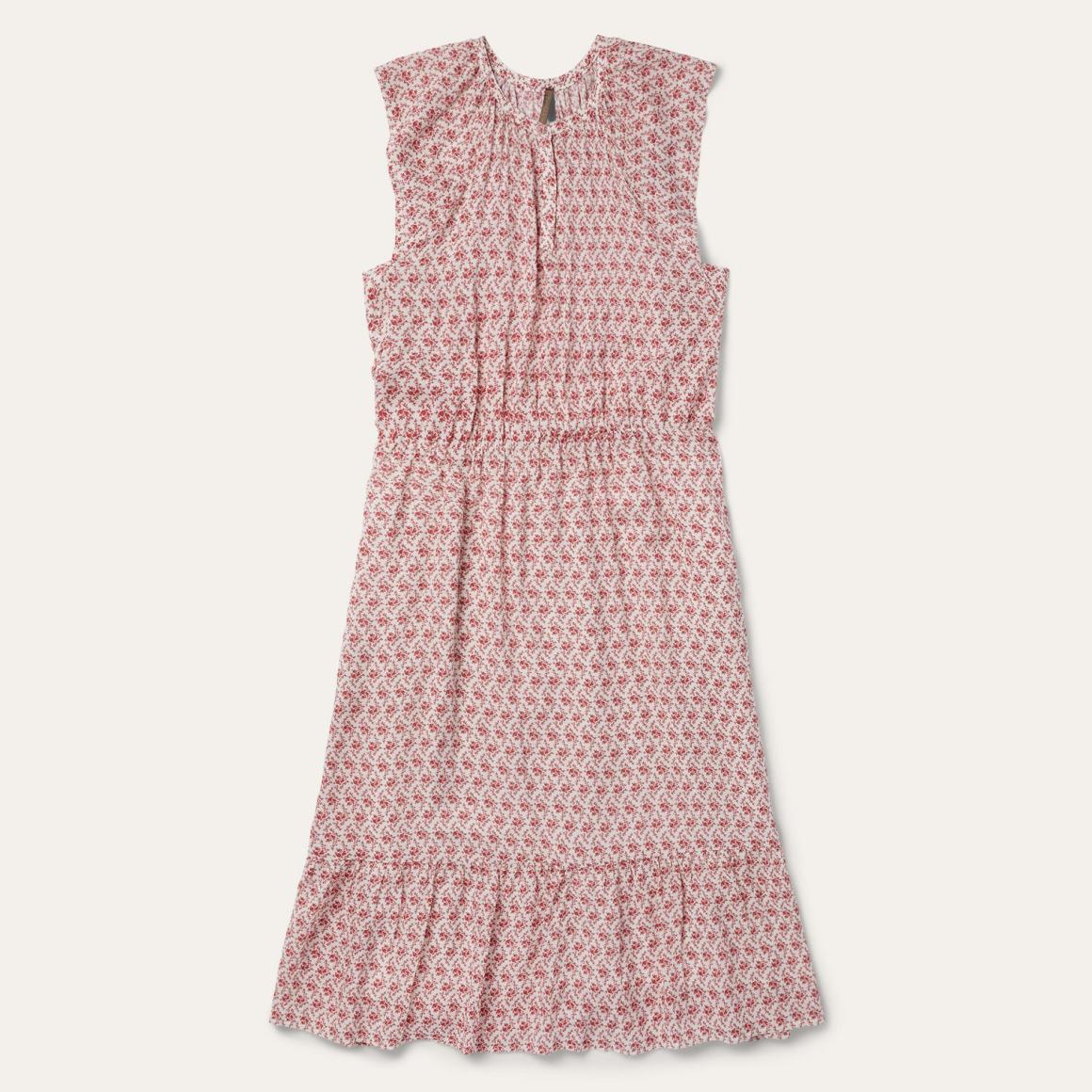 Cottage Floral Dress Red Women Stetson Midi