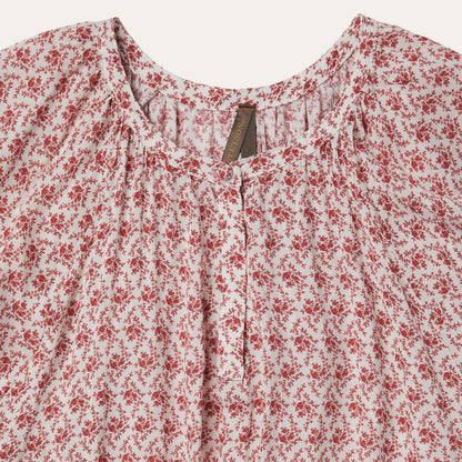Cottage Floral Dress Red Women Stetson Midi