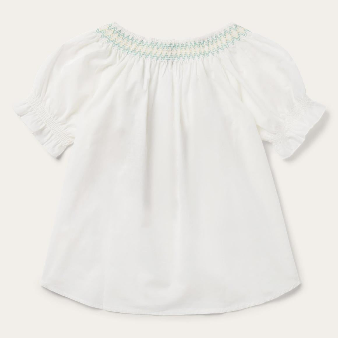 Cotton Voile Peasant Blouse White Women Stetson Blouses