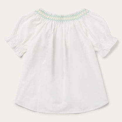 Cotton Voile Peasant Blouse White Women Stetson Blouses
