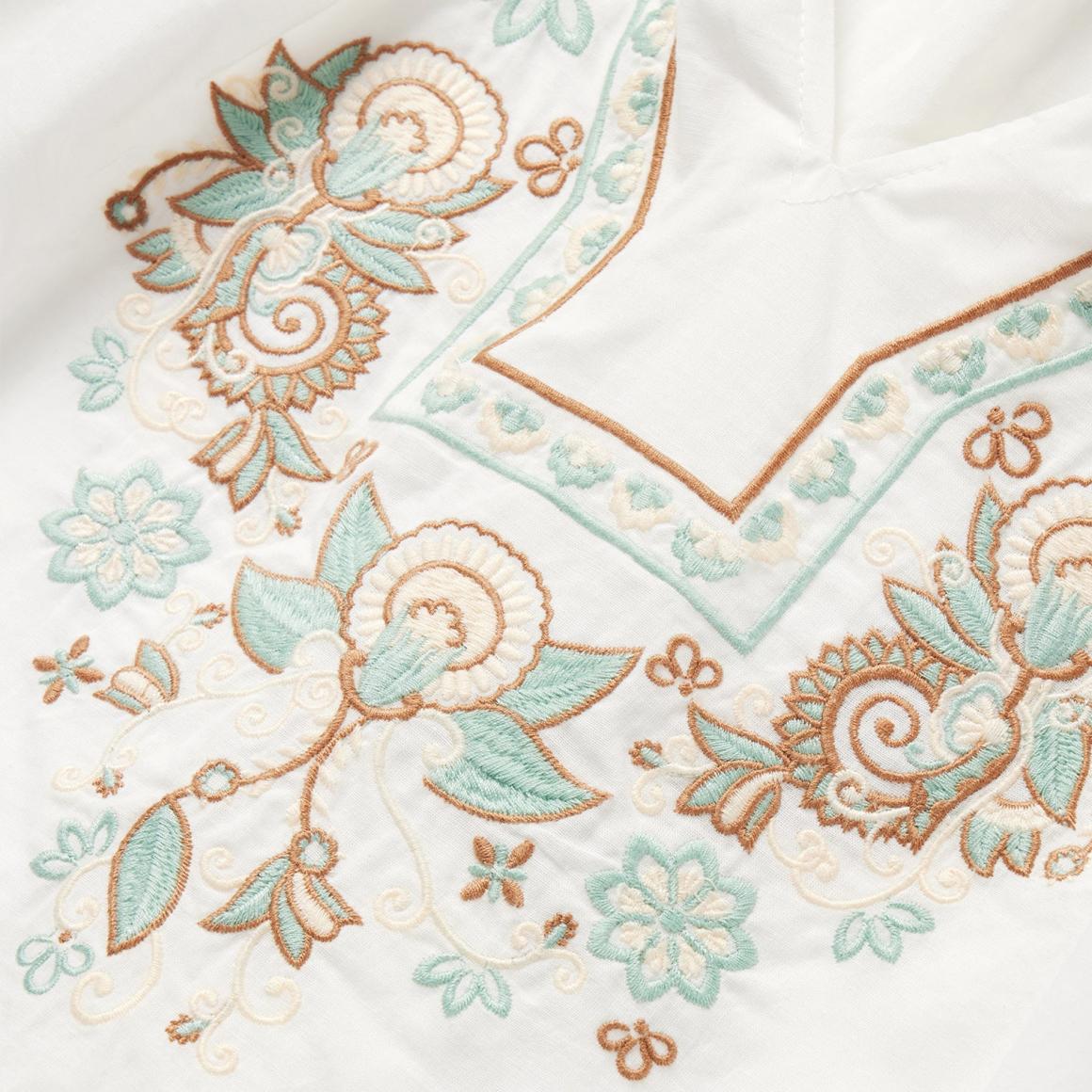 Cotton Voile Peasant Blouse White Women Stetson Blouses