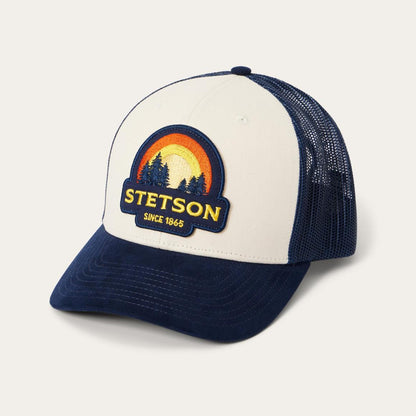 Cream Sunset Trucker Cap Cream Men/Women Stetson Caps & Truckers
