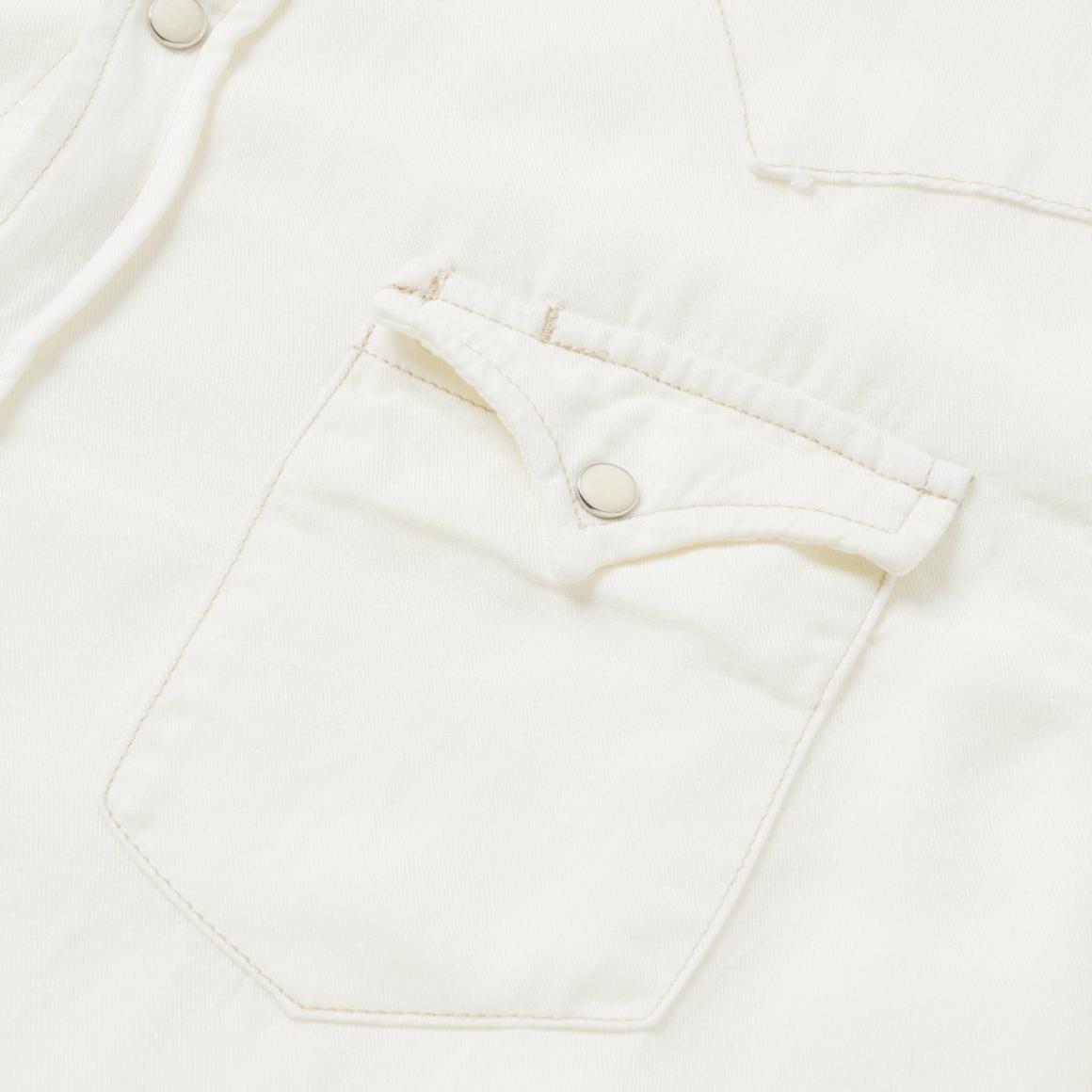 Cream Twill Shirt White Men Stetson Modern Cut