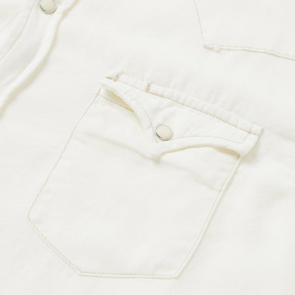 Cream Twill Shirt White Men Stetson Modern Cut