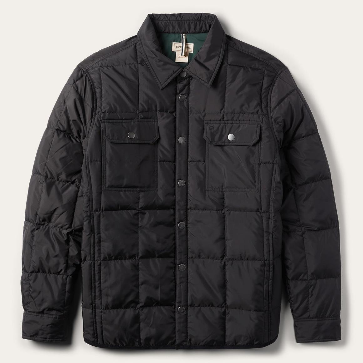 Crushable Black Parachute Jacket Black Men Stetson Jackets