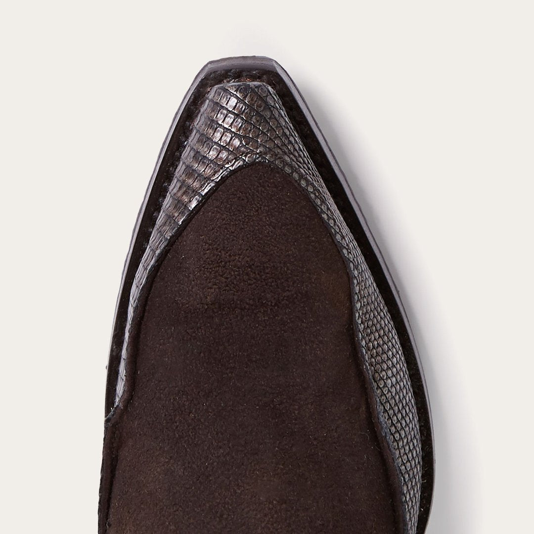Dakota Brown Suede & Teju Cowboy Boot Brown Women Stetson Western