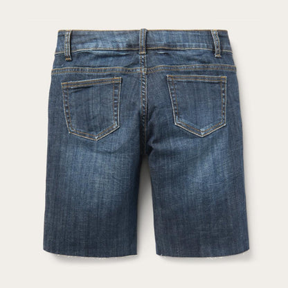 Dark Wash Denim Shorts Blue Women Stetson Denim