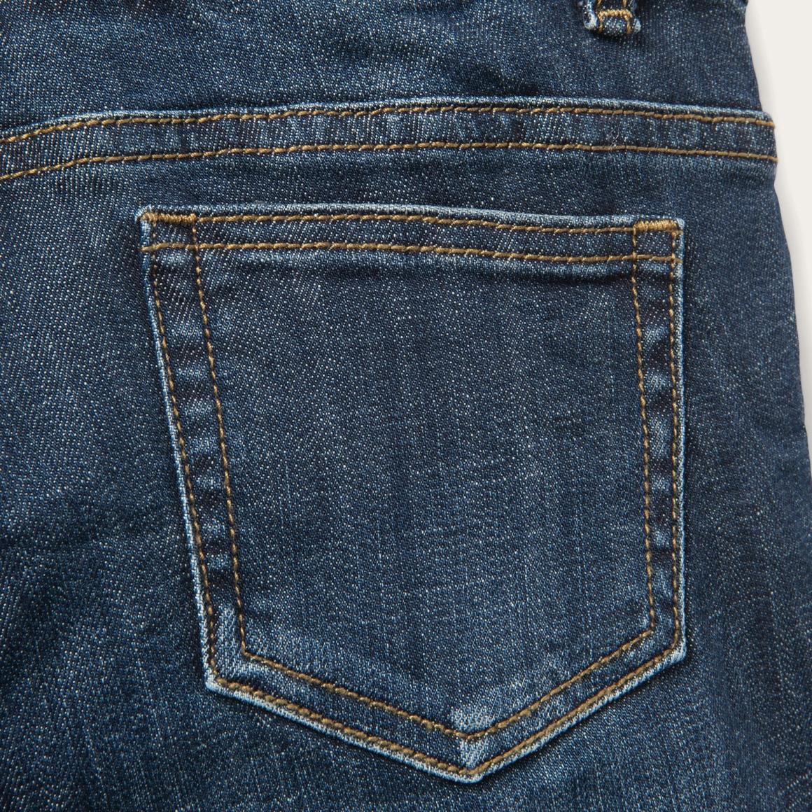 Dark Wash Denim Shorts Blue Women Stetson Denim