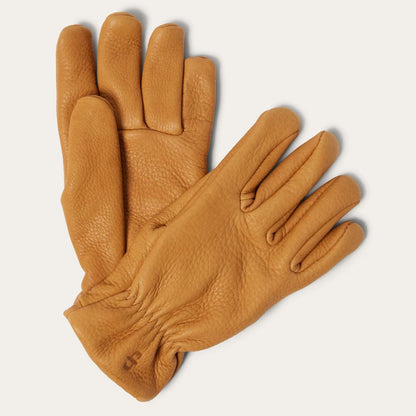 Deerskin Roper Glove - Lined Saddle Tan Men Stetson Gloves