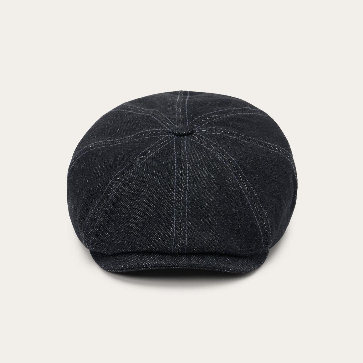 Denim Hatteras Cap Black Denim Men/Women Stetson Caps & Truckers