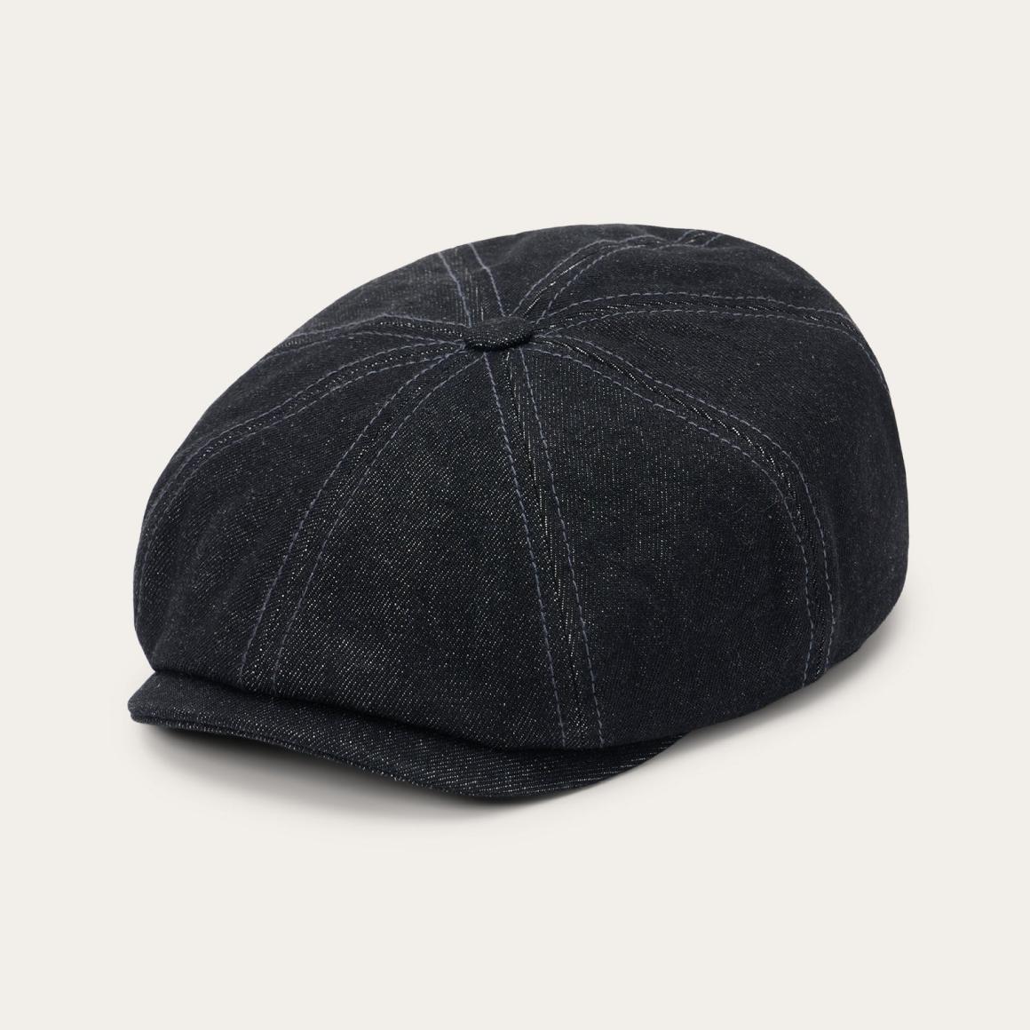 Denim Hatteras Cap Black Denim Men/Women Stetson Caps & Truckers