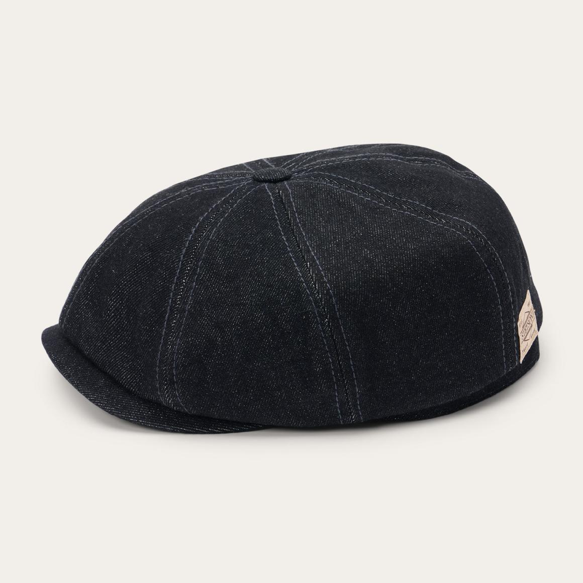 Denim Hatteras Cap Black Denim Men/Women Stetson Caps & Truckers