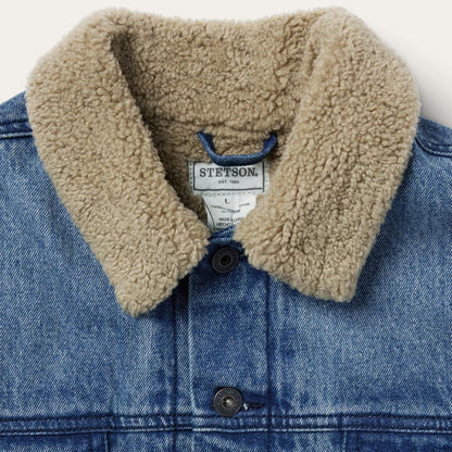 Denim Sherpa Jacket Blue Men Stetson Jackets