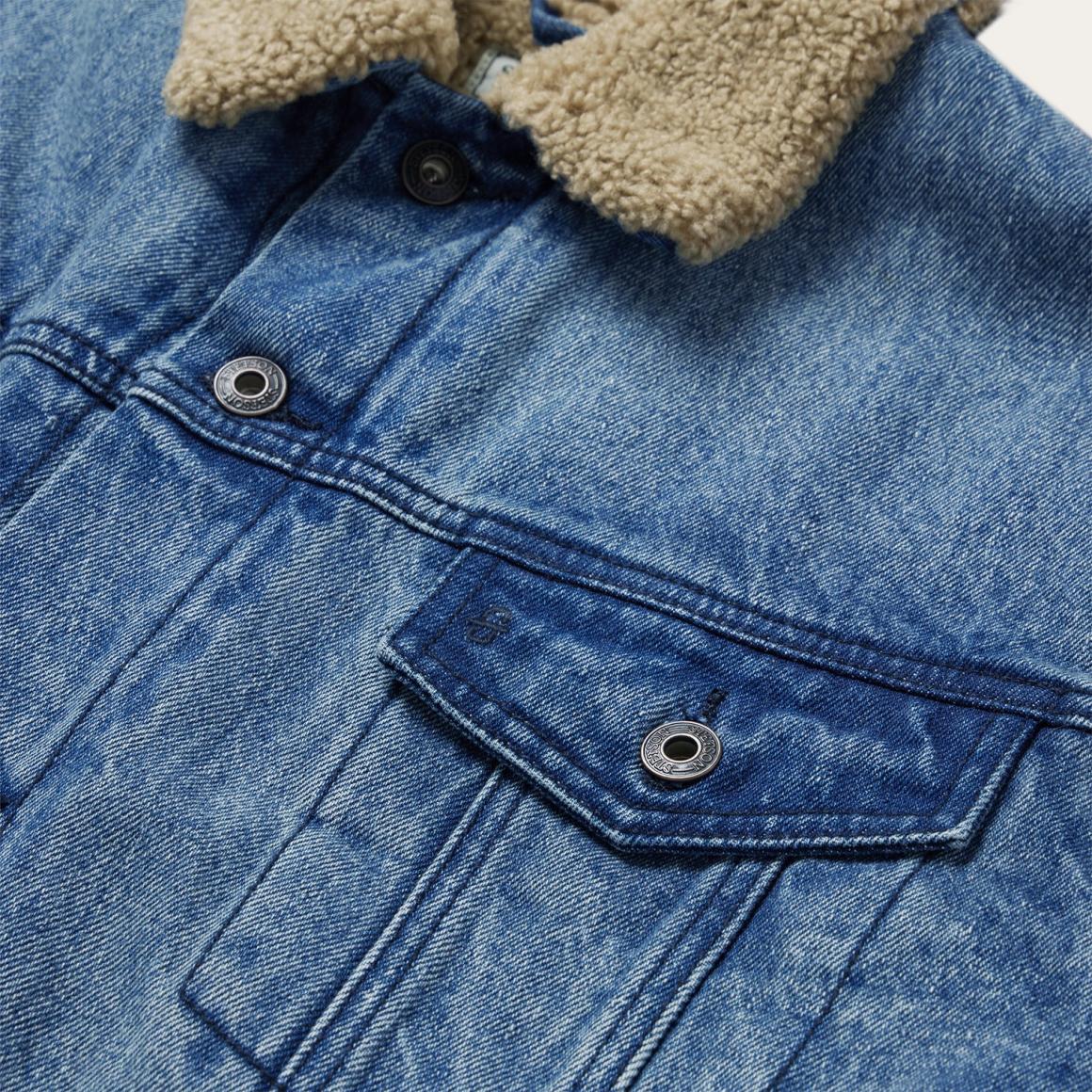 Denim Sherpa Jacket Blue Men Stetson Jackets