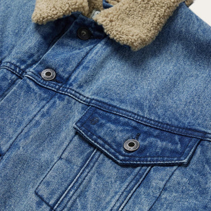 Denim Sherpa Jacket Blue Men Stetson Jackets
