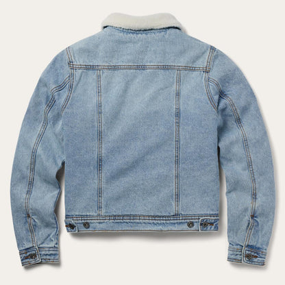 Denim Sherpa Lined Jacket Blue Women Stetson Jackets