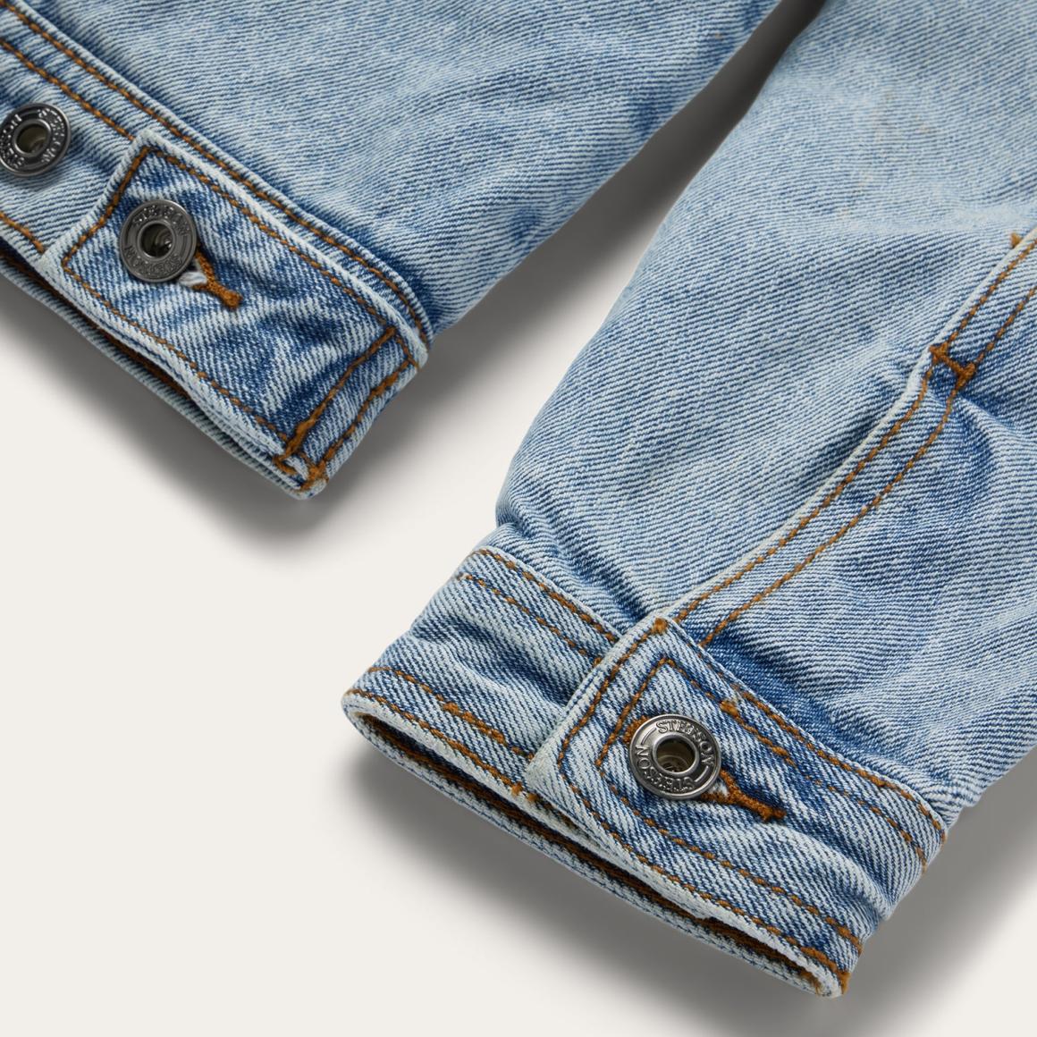 Denim Sherpa Lined Jacket Blue Women Stetson Jackets