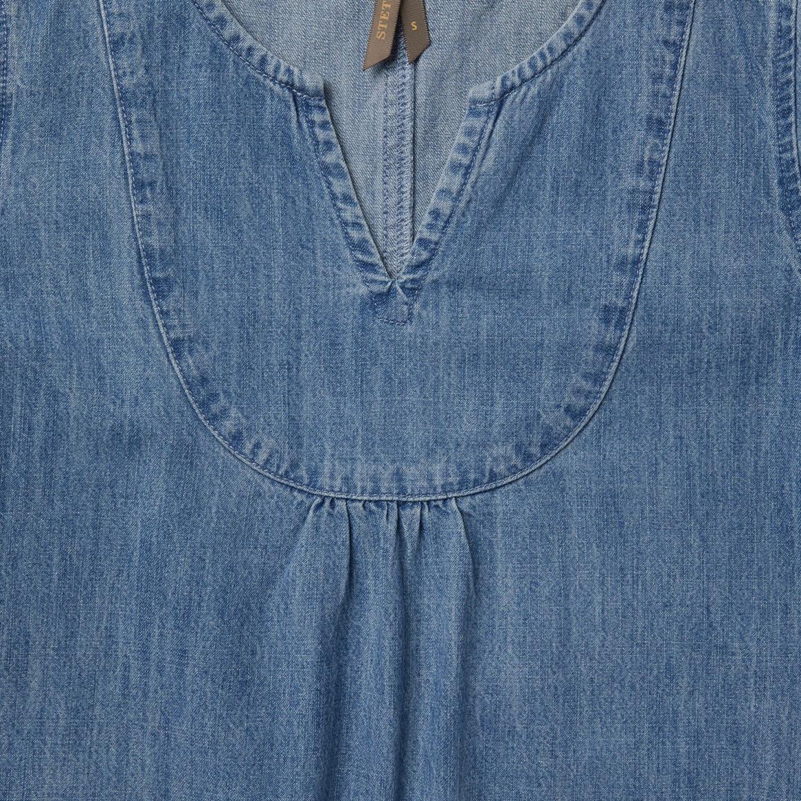 Denim Swing Dress Blue Women Stetson Mini