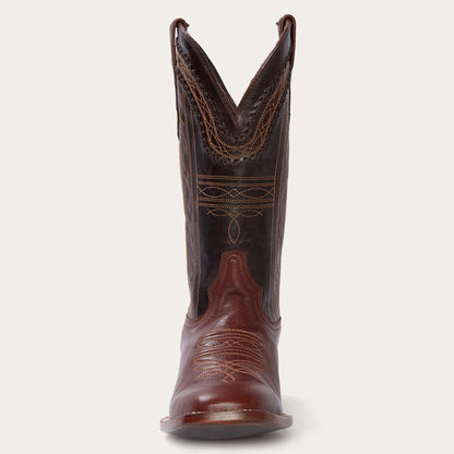 Denver Brown Goat Hand Stitched Cowboy Boot Brown Men Stetson Western