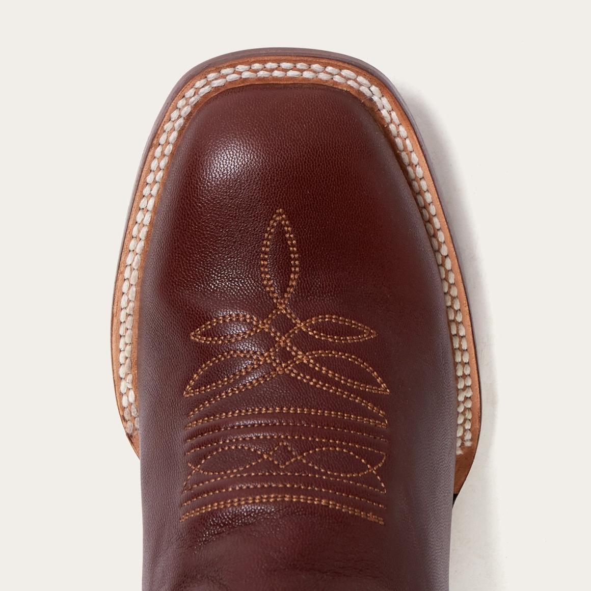 Denver Brown Goat Hand Stitched Cowboy Boot Brown Men Stetson Western