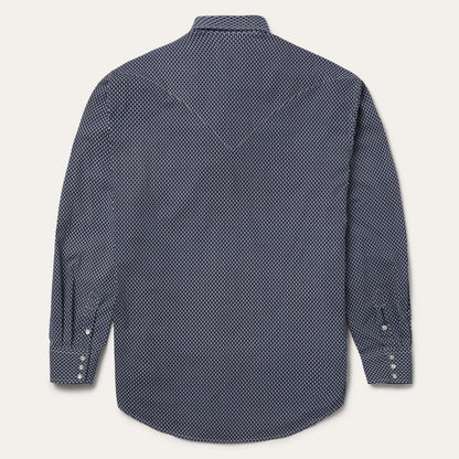 Diamond Geo Western Shirt Blue Men Stetson Western Shirts