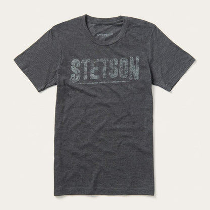 Distressed Stetson Graphic Tee Grey Men Stetson Tees