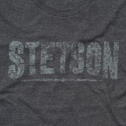 Distressed Stetson Graphic Tee Grey Men Stetson Tees