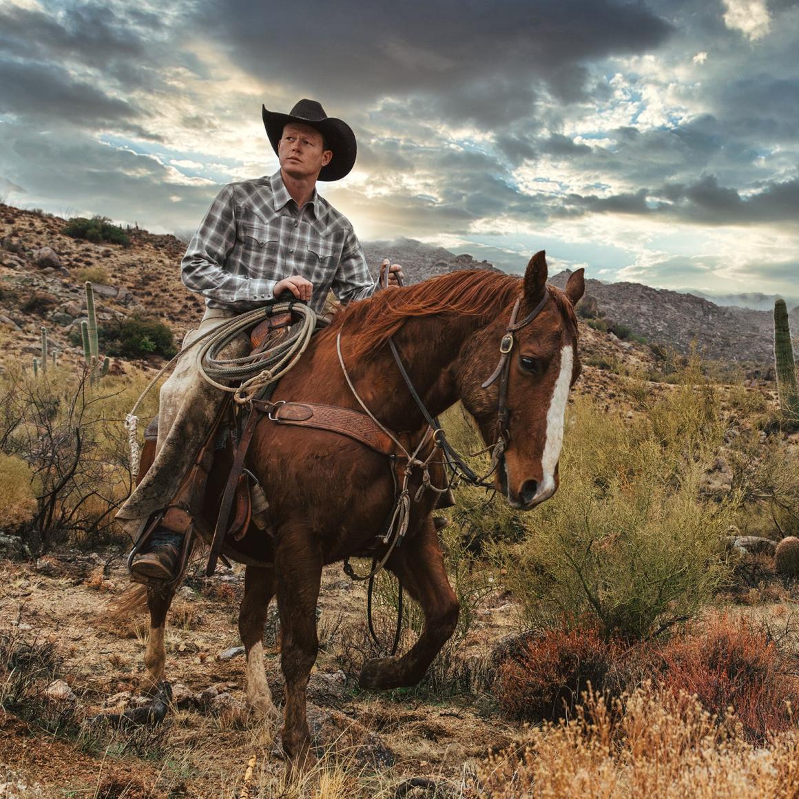 Dobby Twill Plaid Shirt Brown Men Stetson Western Shirts