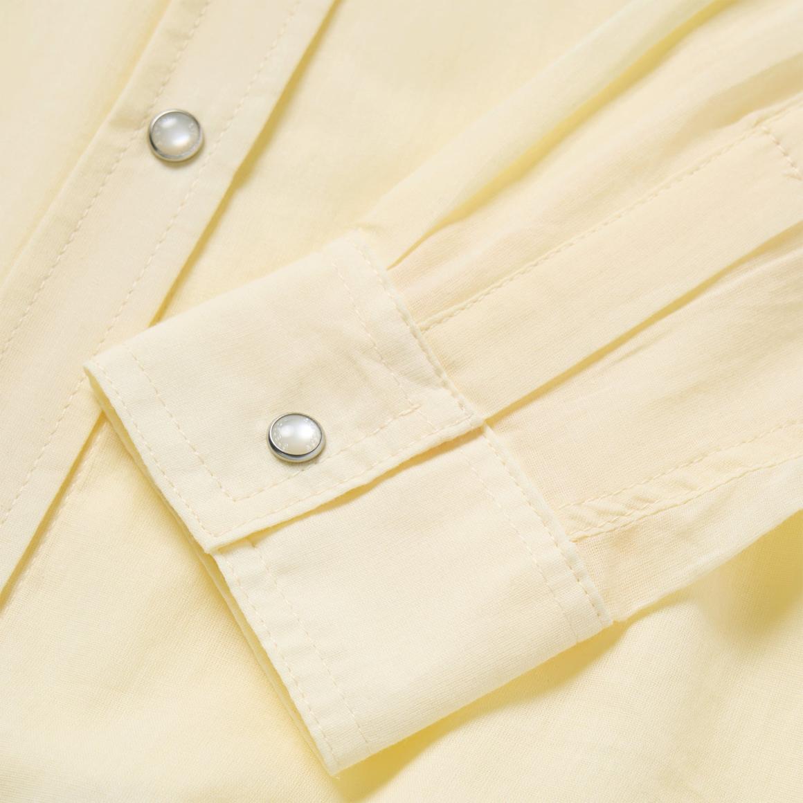 Embroidered Cotton Lawn Snap Front Shirt Yellow Women Stetson Western Shirts