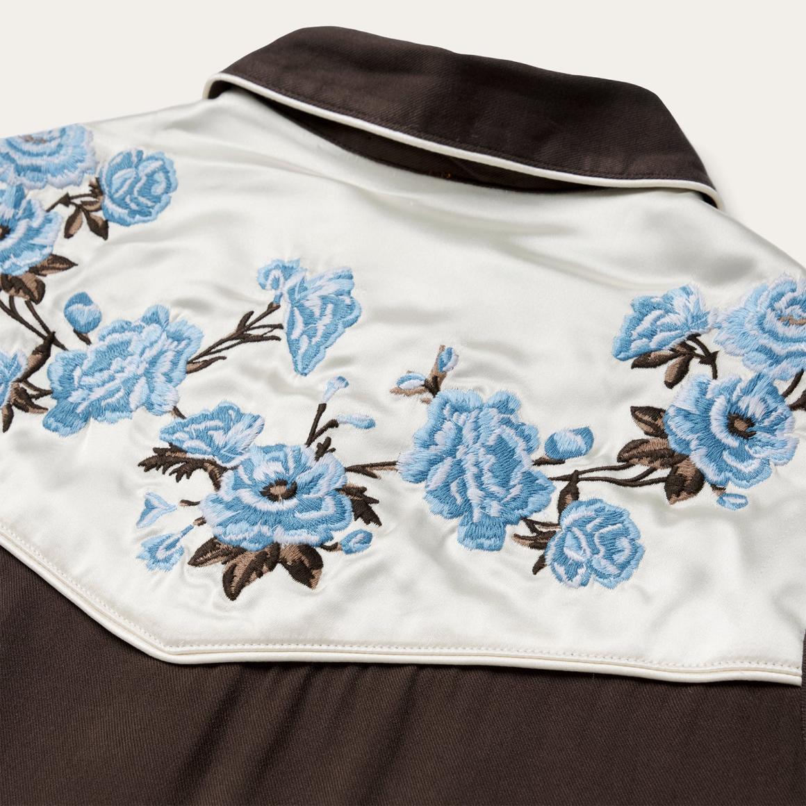 Embroidered Western Shirt Brown Women Stetson Western Shirts