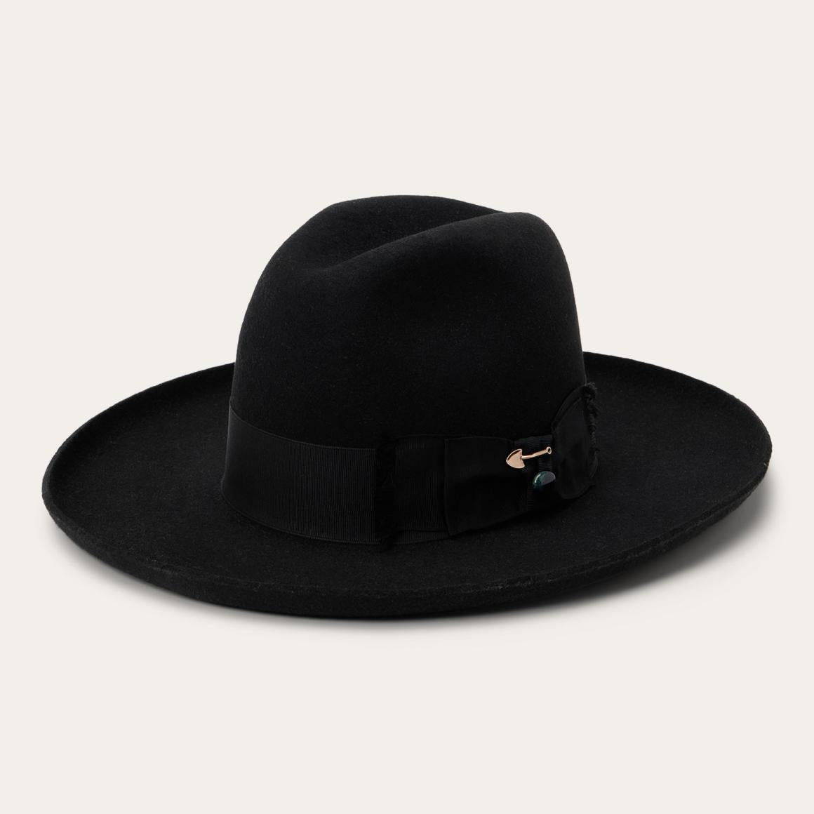 Eureka Black Men/Women Stetson Fedora