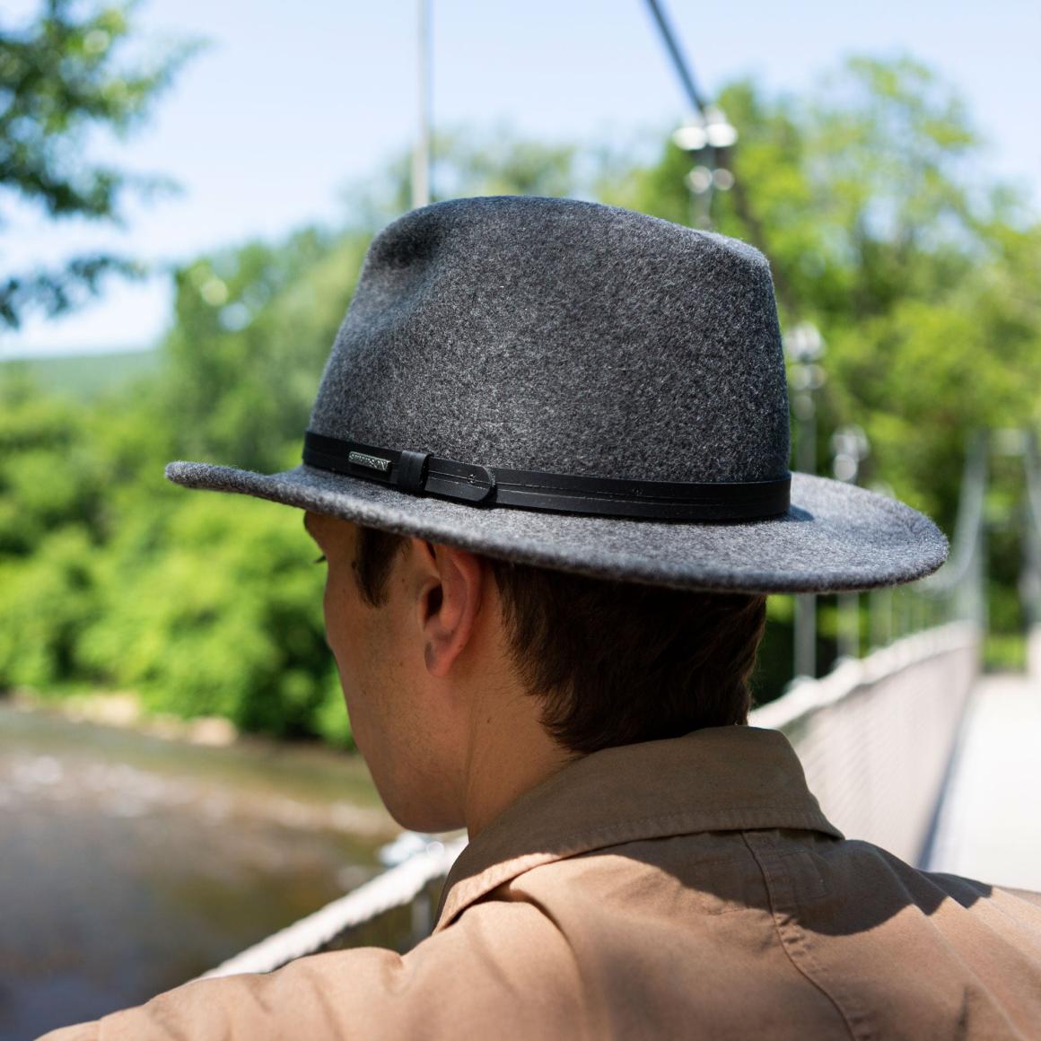 Explorer Outdoor Hat Grey Mix Men/Women Stetson Outdoor