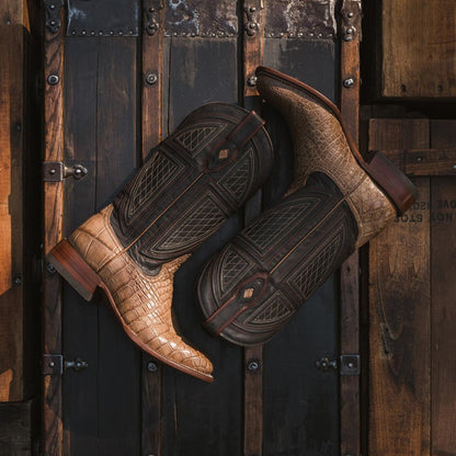 Flaxville Tan Men Stetson Exotics