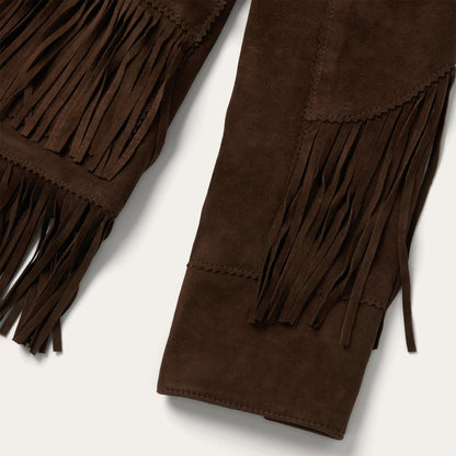 Fringe Suede Jacket Chocolate Women Stetson Jackets