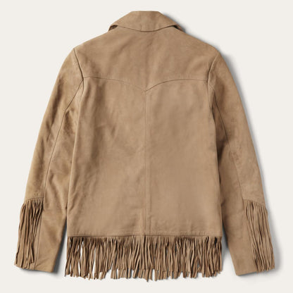 Fringe Suede Jacket Light Tan Women Stetson Jackets