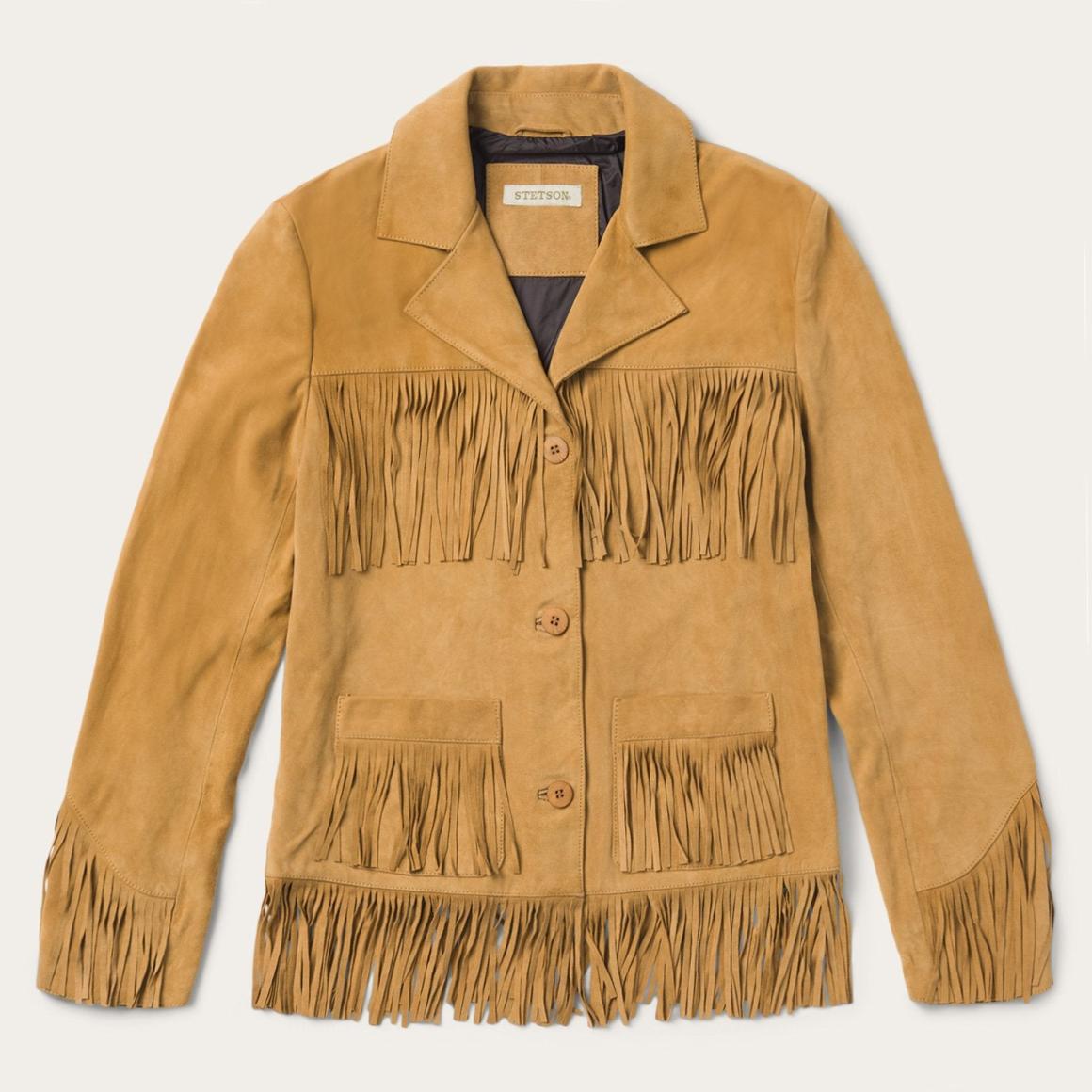 Fringe Suede Jacket Tan Women Stetson Fringe Jackets
