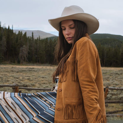 Fringe Suede Jacket Tan Women Stetson Jackets