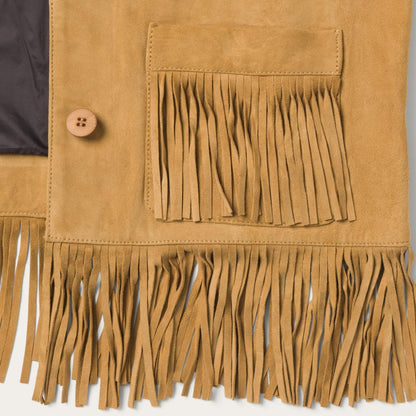 Fringe Suede Jacket Tan Women Stetson Jackets