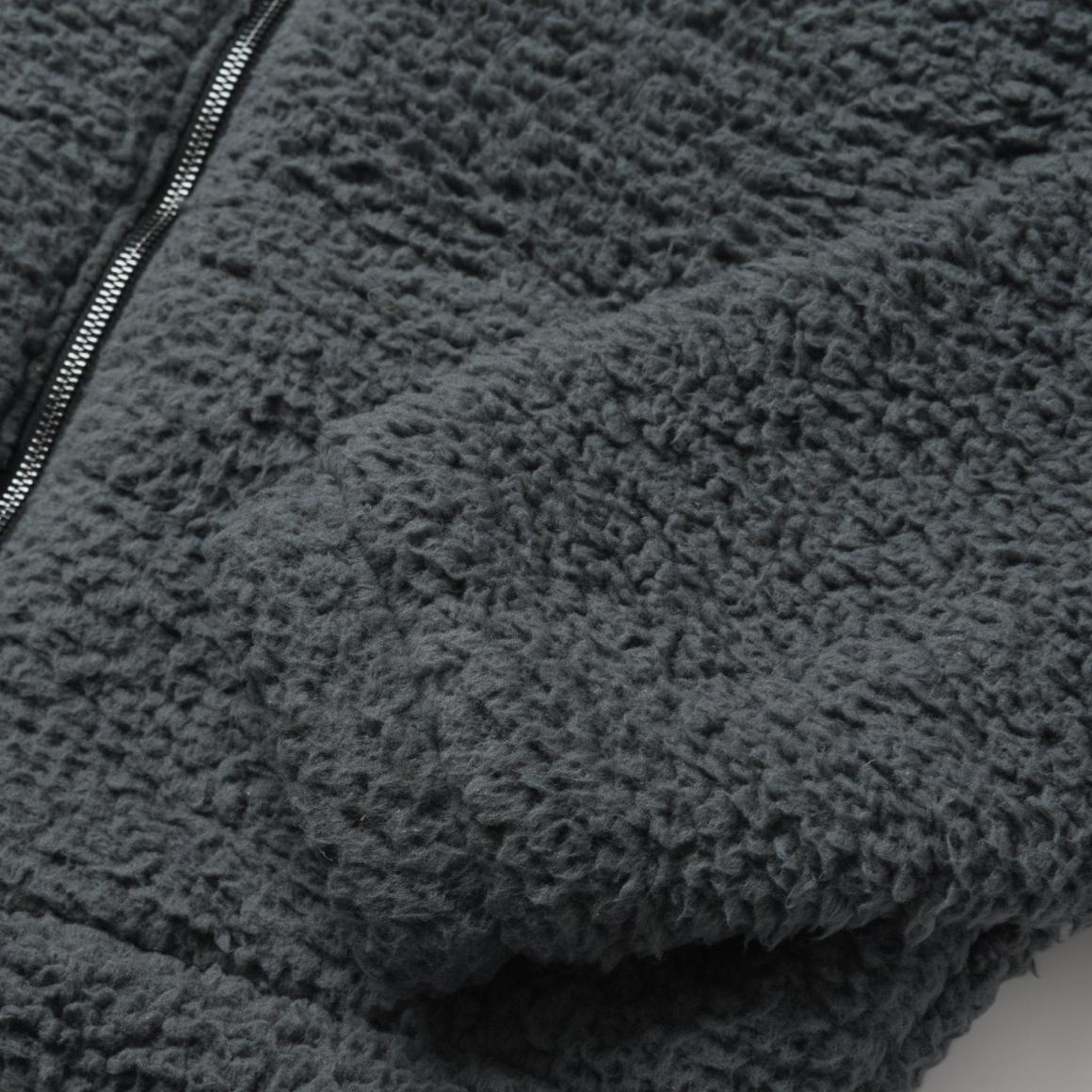 Fuzzy Teddy Bear Fleece Jacket Grey Women Stetson Jackets