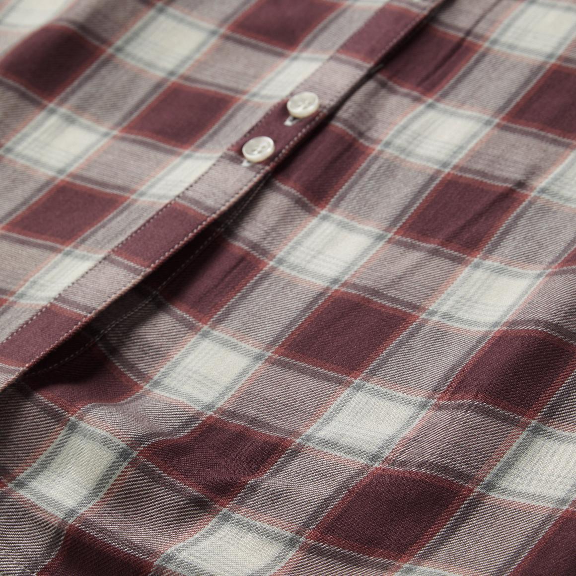 Gaucho Plaid Prairie Shirt Dress Wine Women Stetson Midi