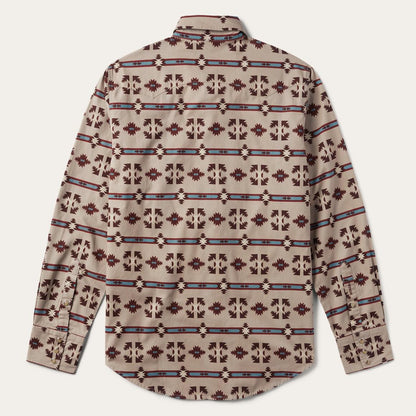 Gaucho Stripe Shirt Brown Men Stetson Western Shirts