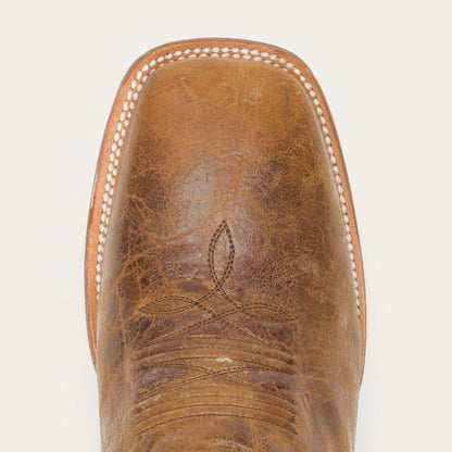 Goddard Burnished Blue & Brown Leather Boot Brown Men Stetson Western