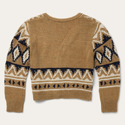 Gold Aztec Cardigan Yellow Women Stetson Sweaters